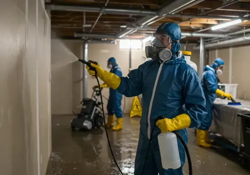 Basement Sanitization and Antimicrobial Treatment process in Rosedale, NY