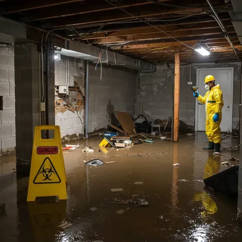 Flooded Basement Electrical Hazard in Rosedale, NY Property